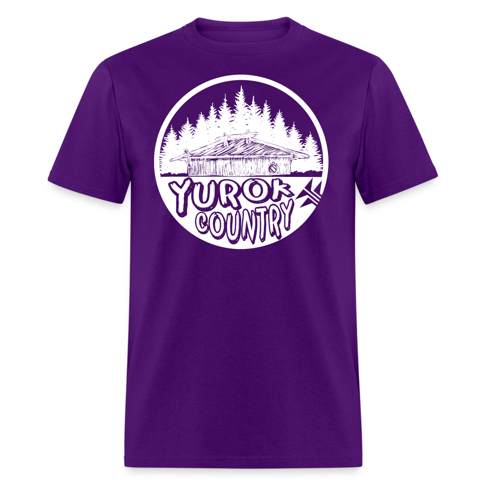 Yurok Country Plank House Classic T-Shirt - purple