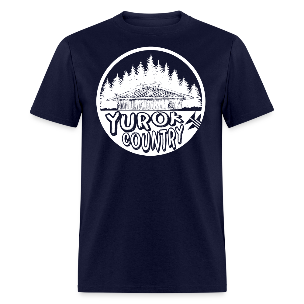 Yurok Country Plank House Classic T-Shirt - navy