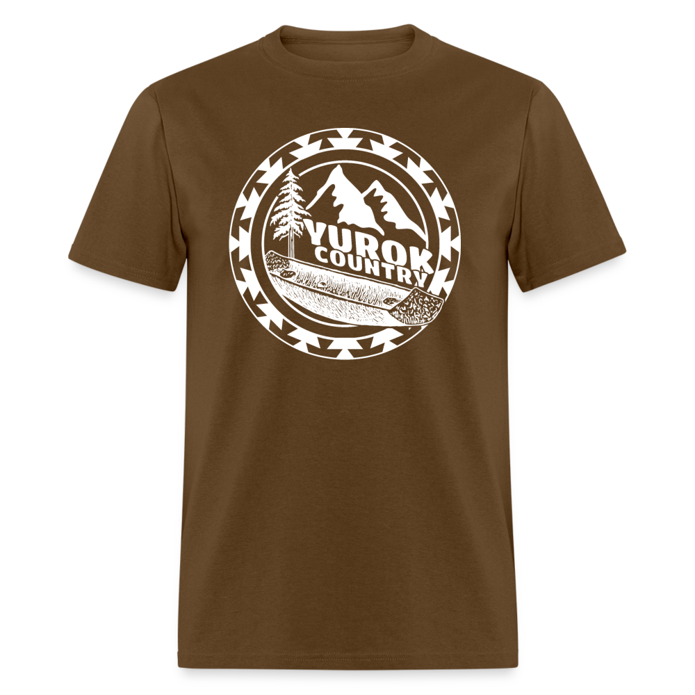 Yurok Country Canoe Unisex Classic T-Shirt - brown