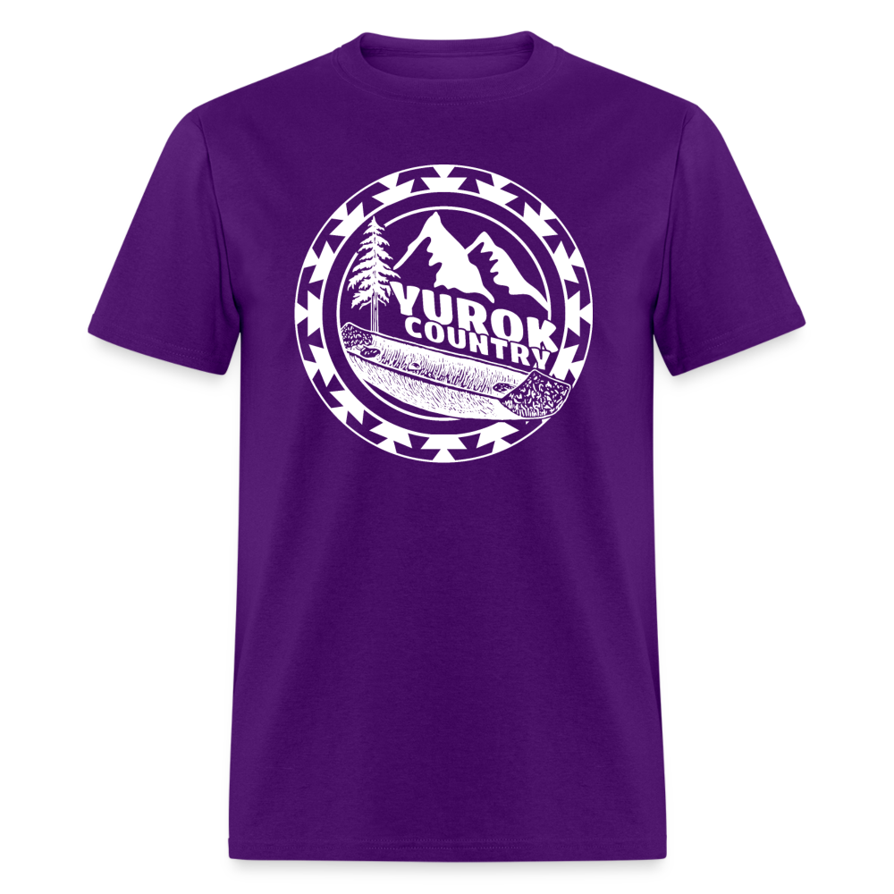 Yurok Country Canoe Unisex Classic T-Shirt - purple