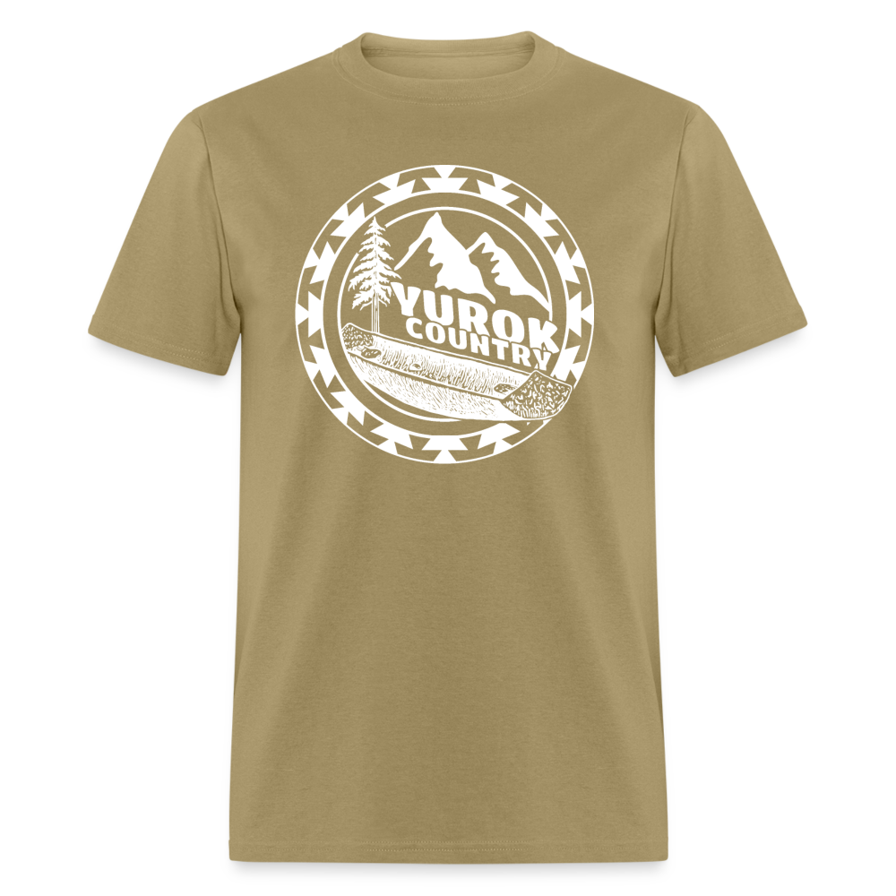 Yurok Country Canoe Unisex Classic T-Shirt - khaki