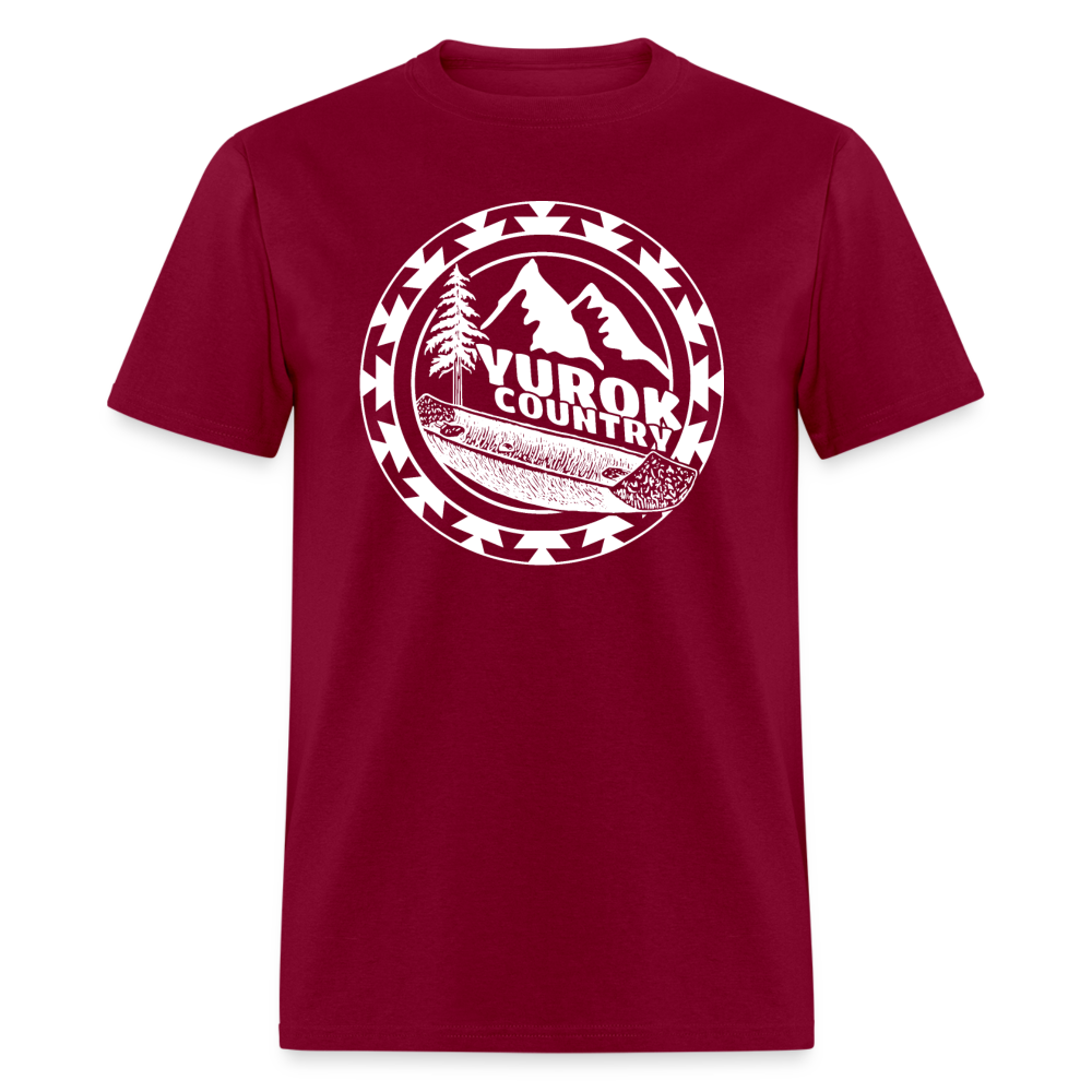 Yurok Country Canoe Unisex Classic T-Shirt - burgundy