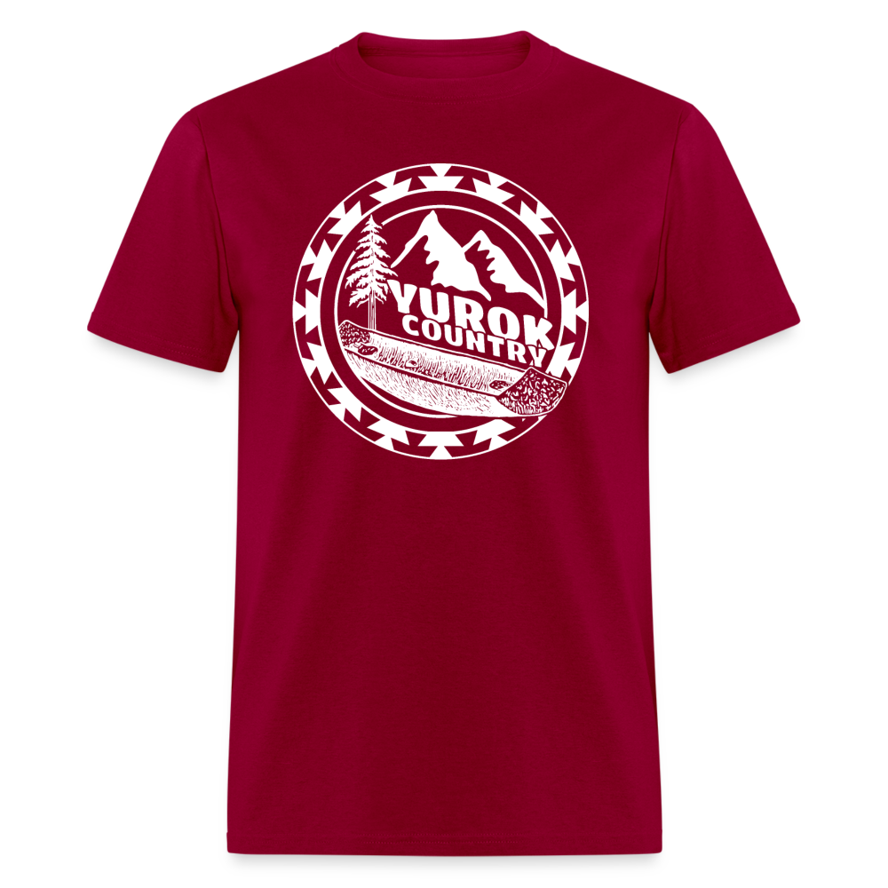 Yurok Country Canoe Unisex Classic T-Shirt - dark red