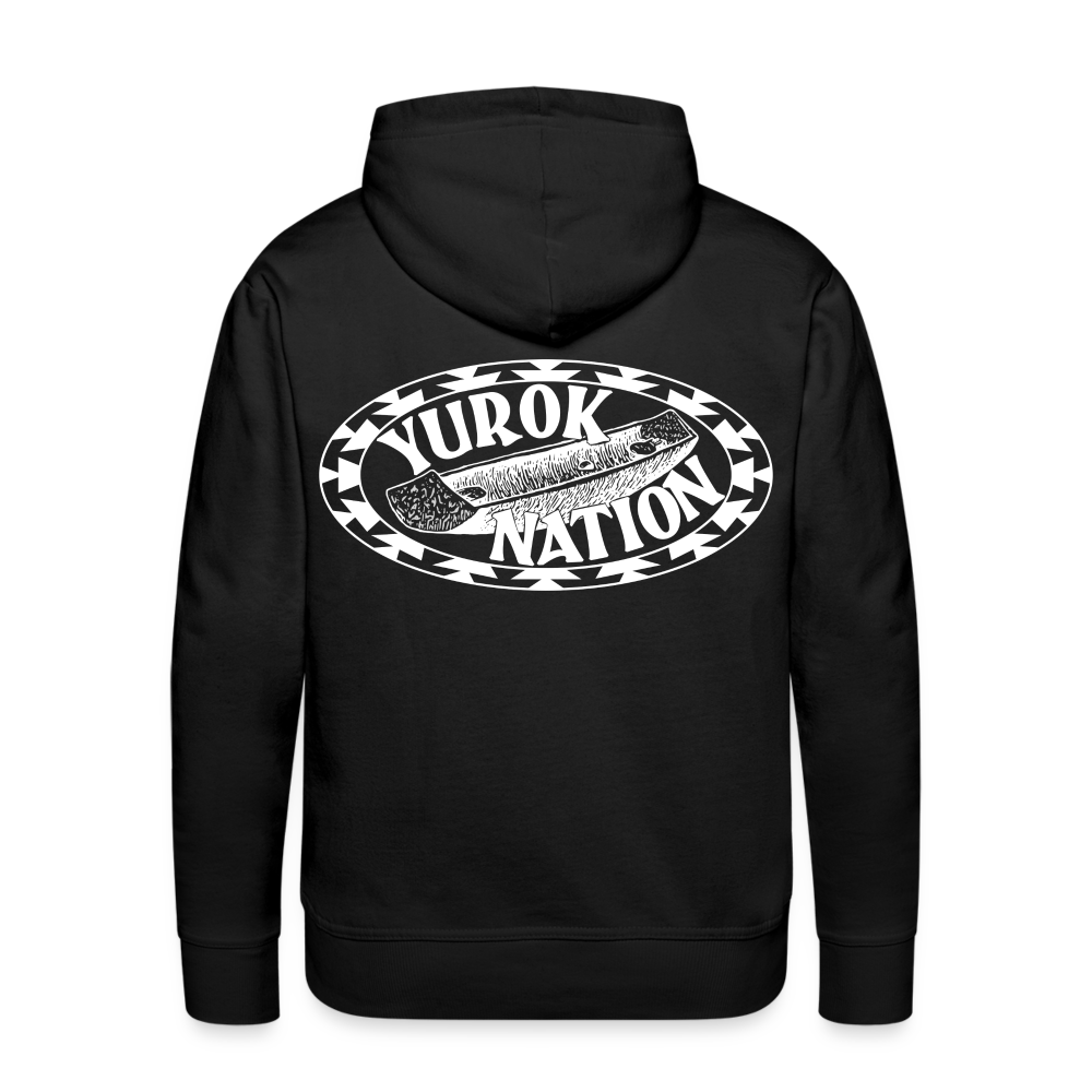 Yurok Nation Canoe Men’s Premium Hoodie - black