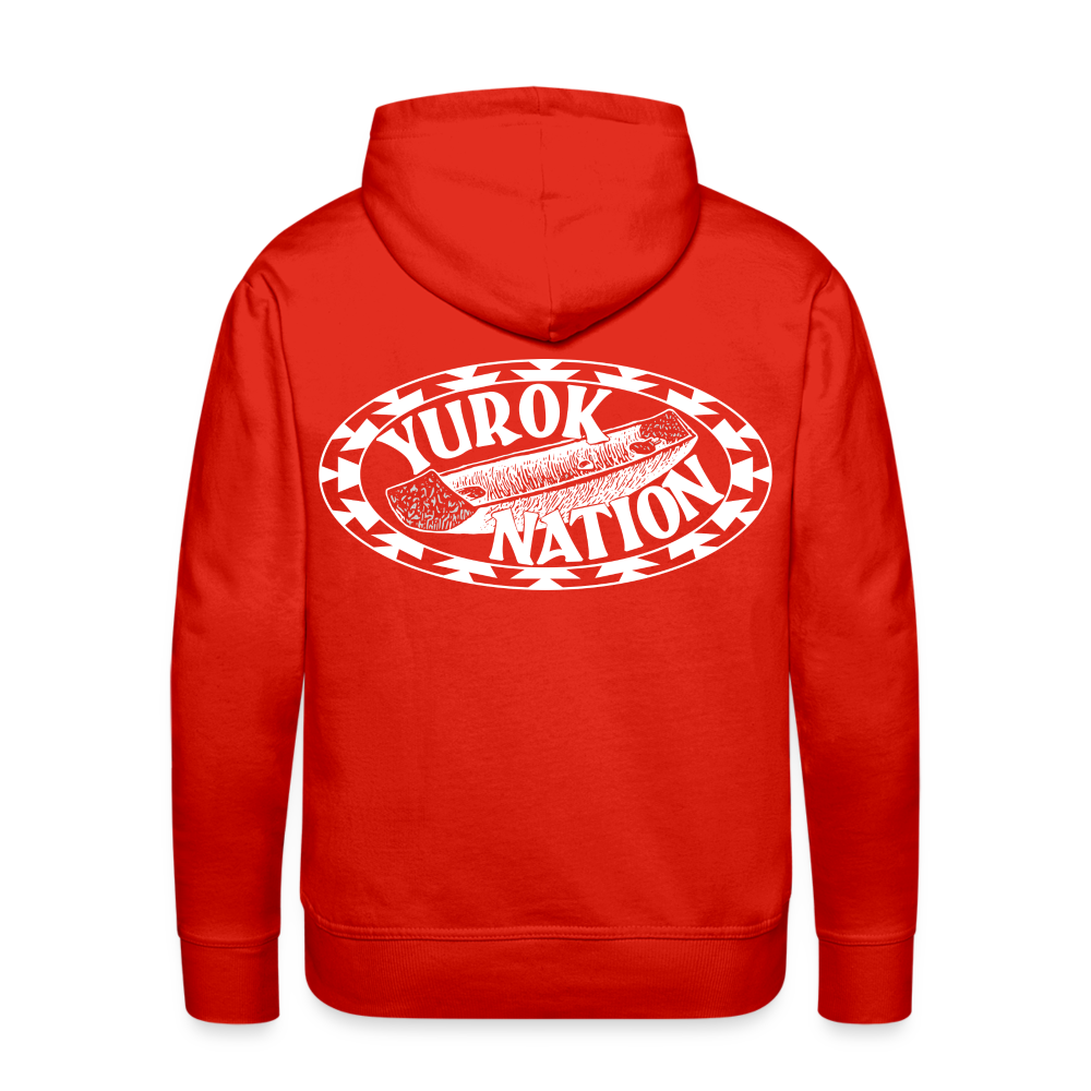 Yurok Nation Canoe Men’s Premium Hoodie - red