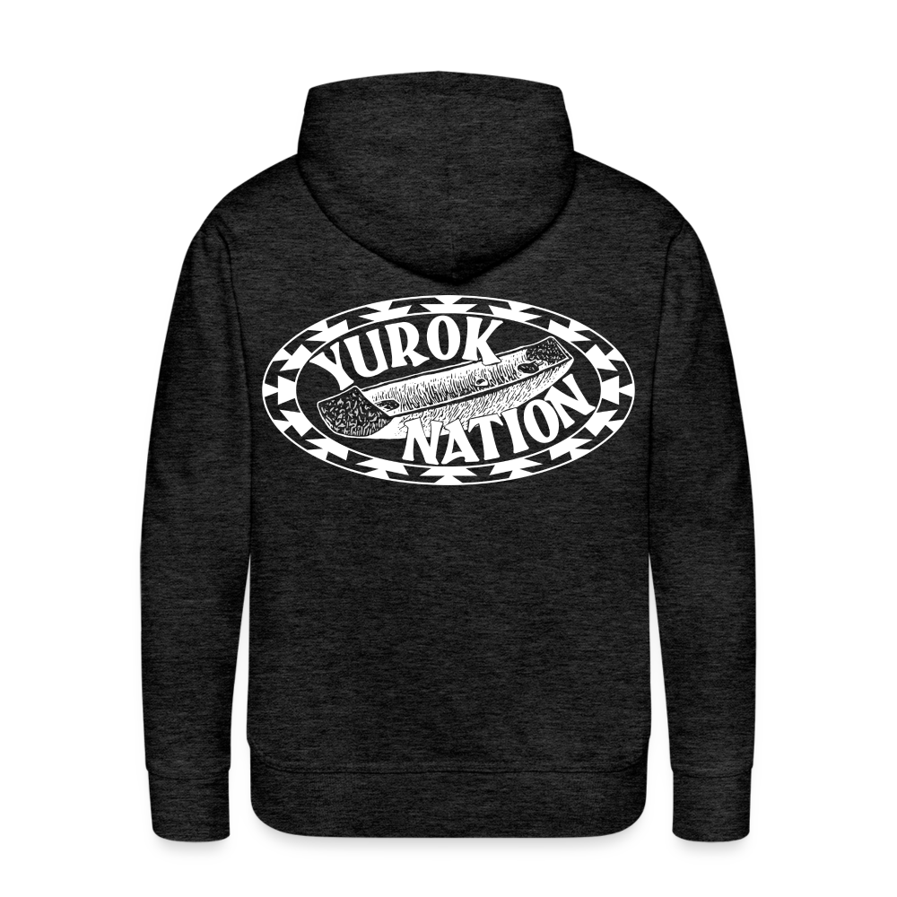 Yurok Nation Canoe Men’s Premium Hoodie - charcoal grey