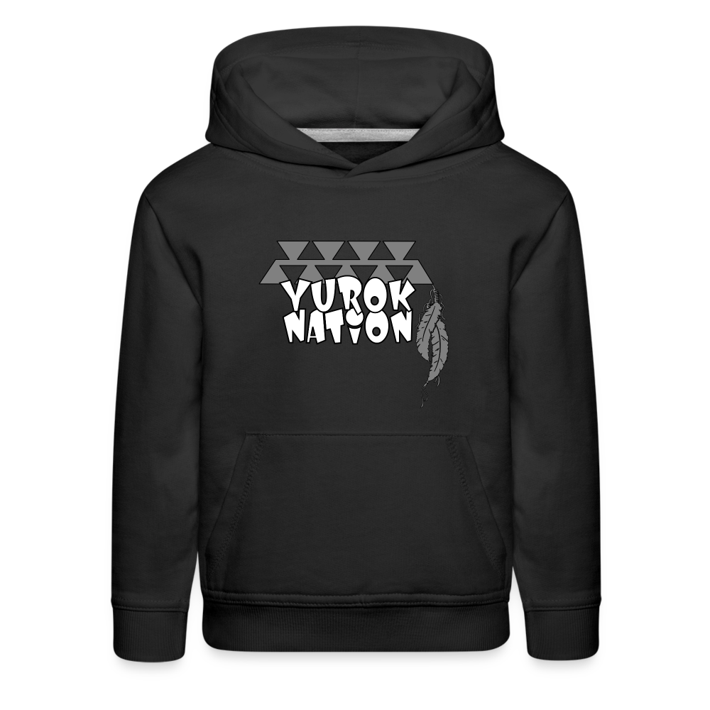 Yurok Nation LR Kids‘ Premium Hoodie - black