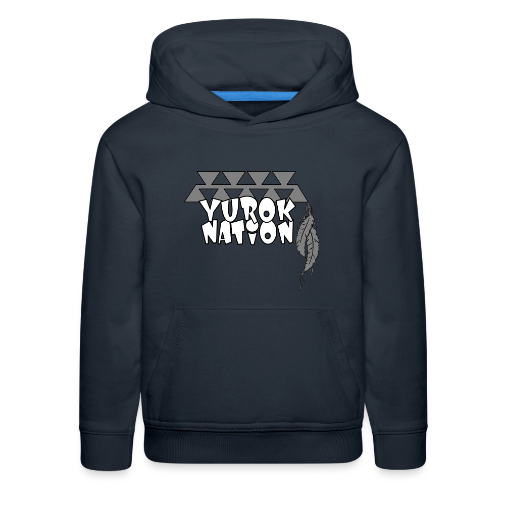 Yurok Nation LR Kids‘ Premium Hoodie - navy