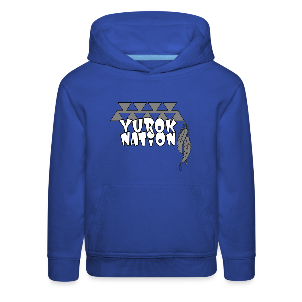 Yurok Nation LR Kids‘ Premium Hoodie - royal blue