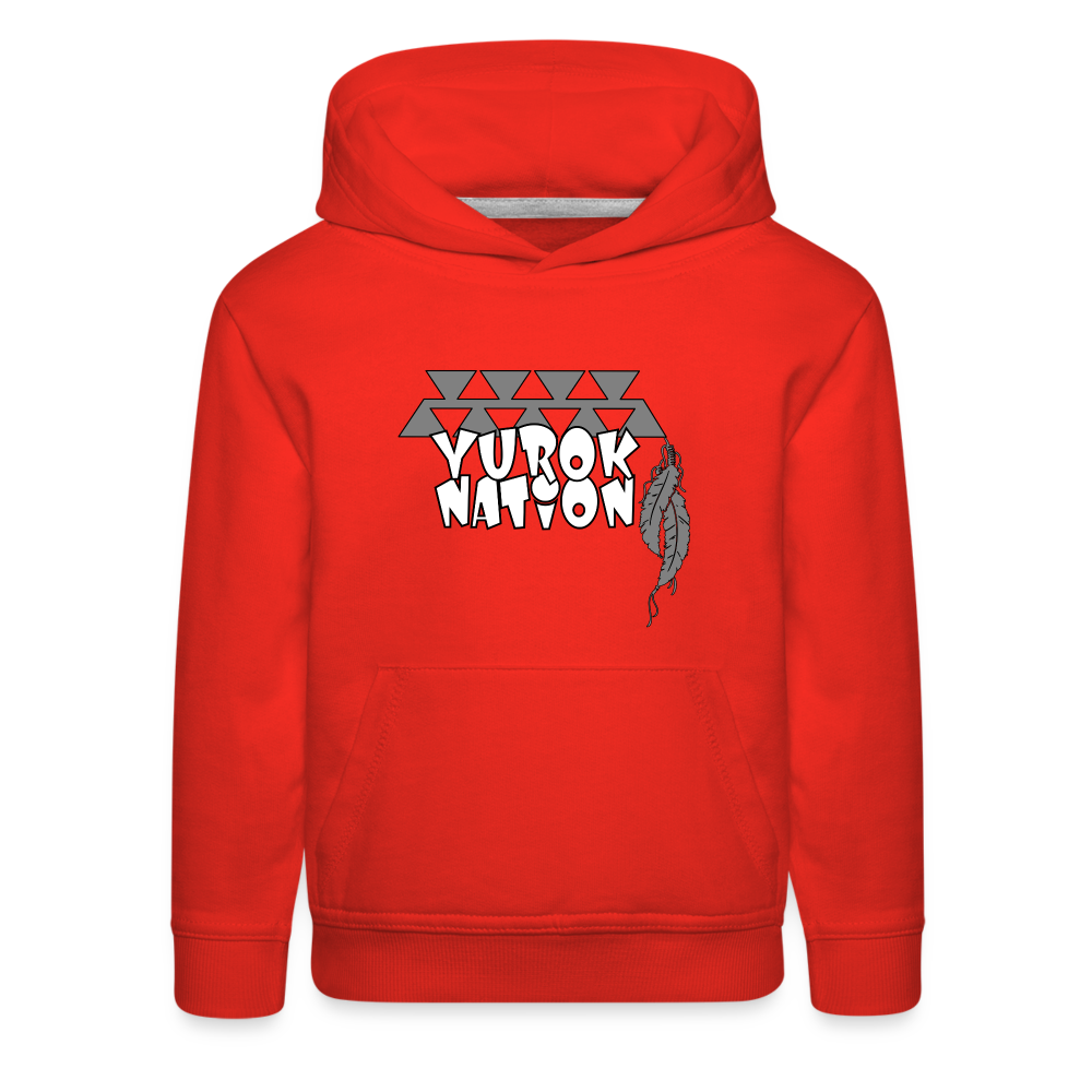 Yurok Nation LR Kids‘ Premium Hoodie - red