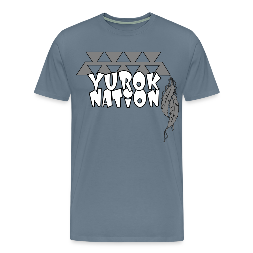 Yurok Nation LR Premium T-Shirt - steel blue