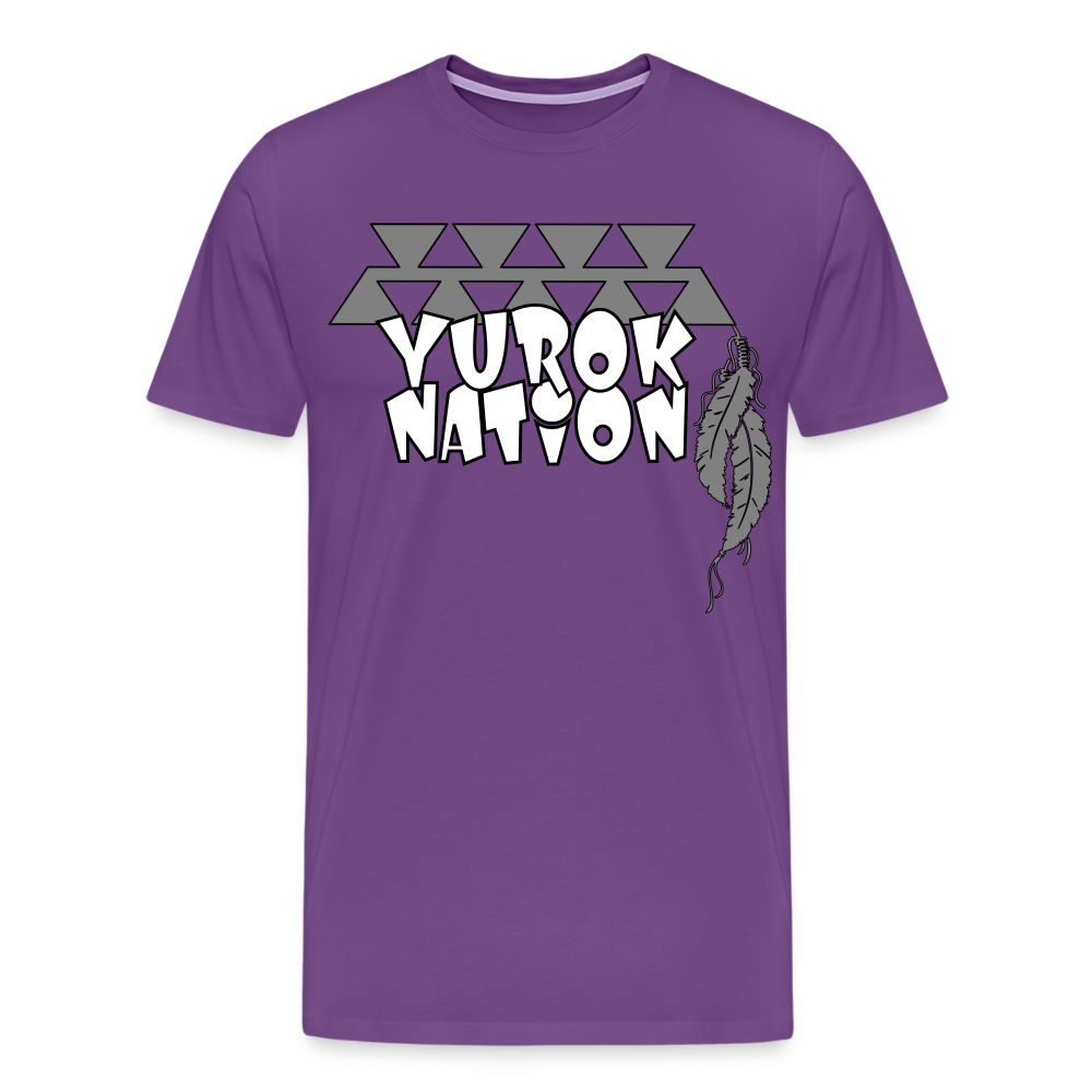 Yurok Nation LR Premium T-Shirt - purple