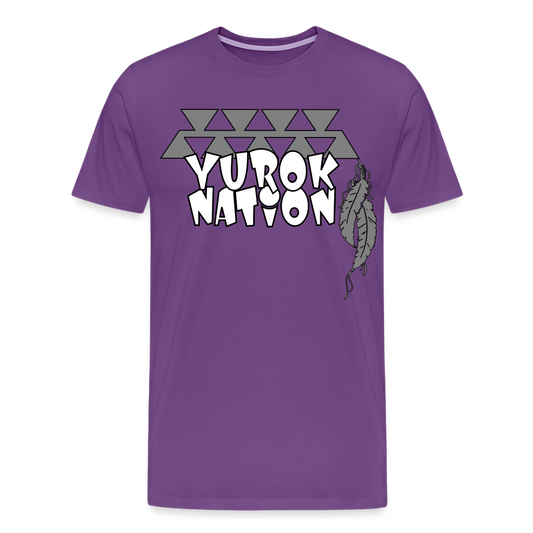 Yurok Nation LR Premium T-Shirt - purple
