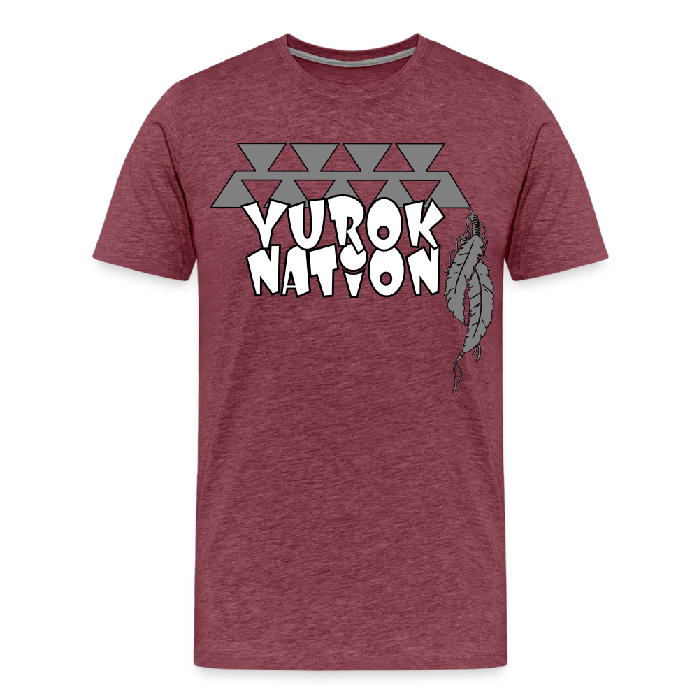 Yurok Nation LR Premium T-Shirt - heather burgundy
