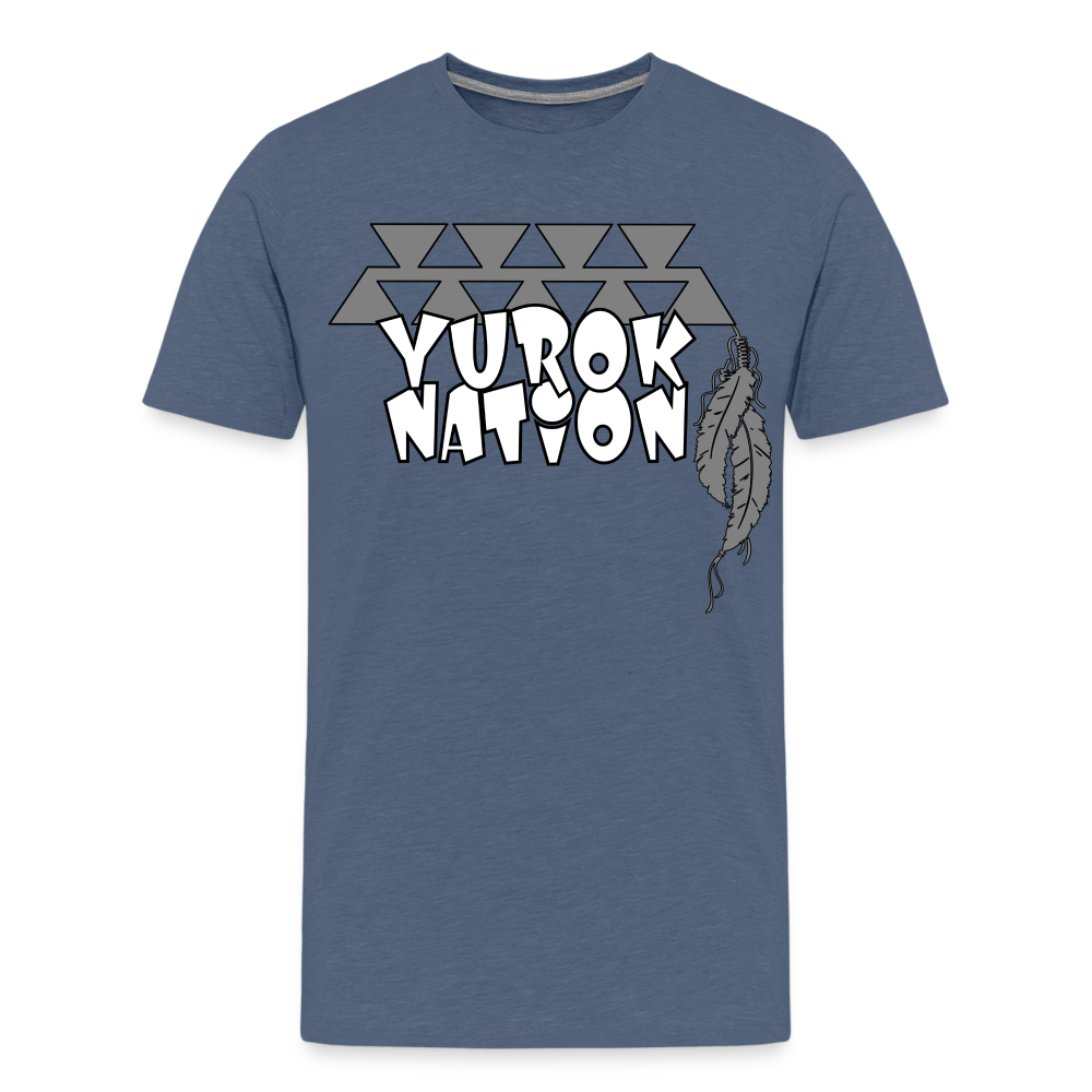 Yurok Nation LR Premium T-Shirt - heather blue