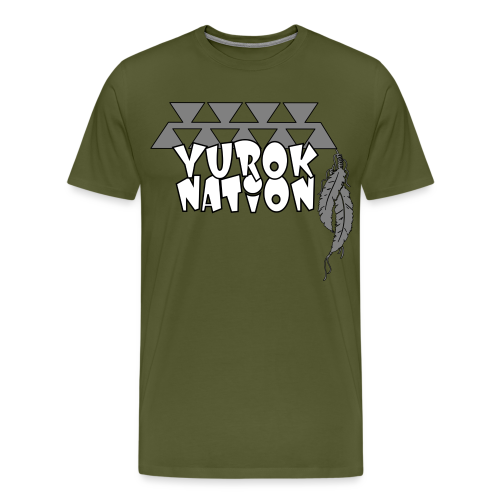 Yurok Nation LR Premium T-Shirt - olive green