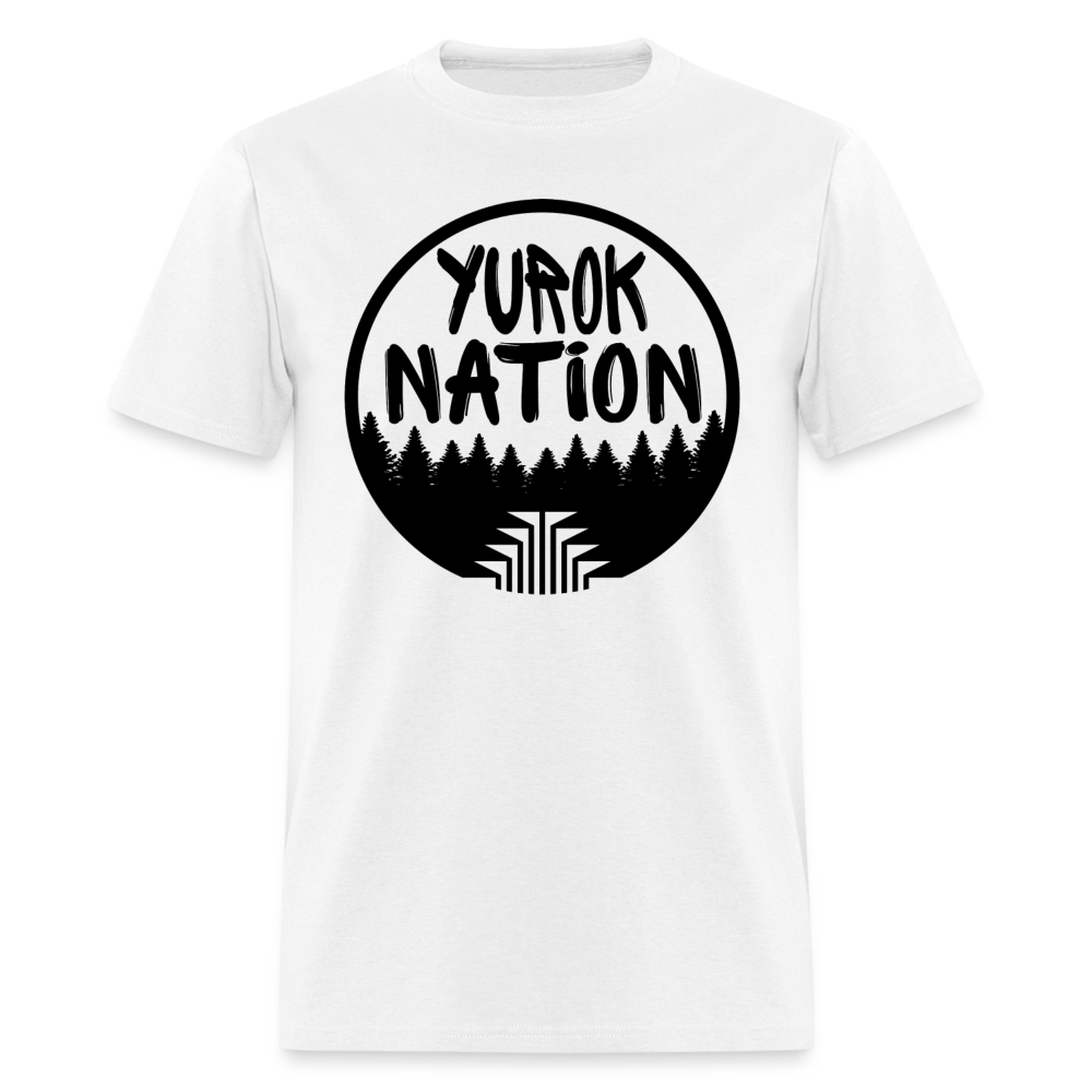 Yurok Nation Round Emblem Short-Sleeve T-Shirt - white
