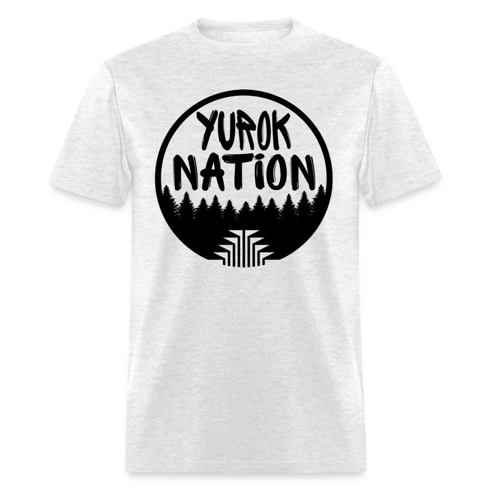Yurok Nation Round Emblem Short-Sleeve T-Shirt - light heather gray