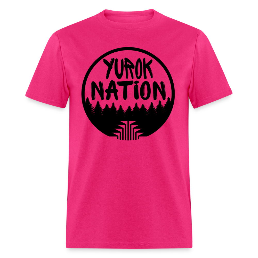 Yurok Nation Round Emblem Short-Sleeve T-Shirt - fuchsia