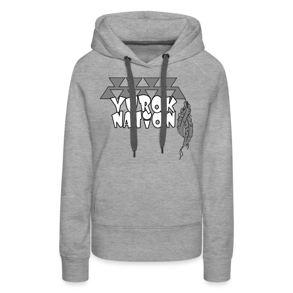 Yurok Nation LR Women’s Premium Hoodie - heather grey