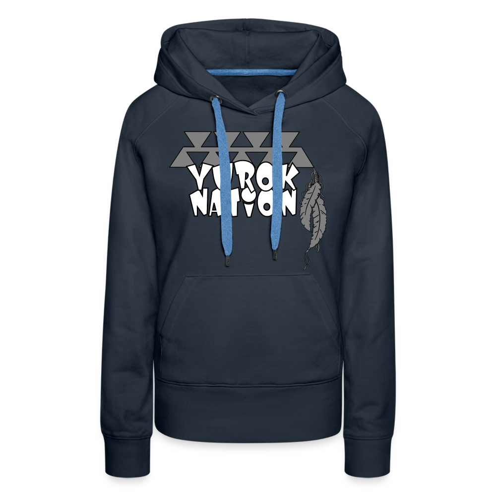 Yurok Nation LR Women’s Premium Hoodie - navy