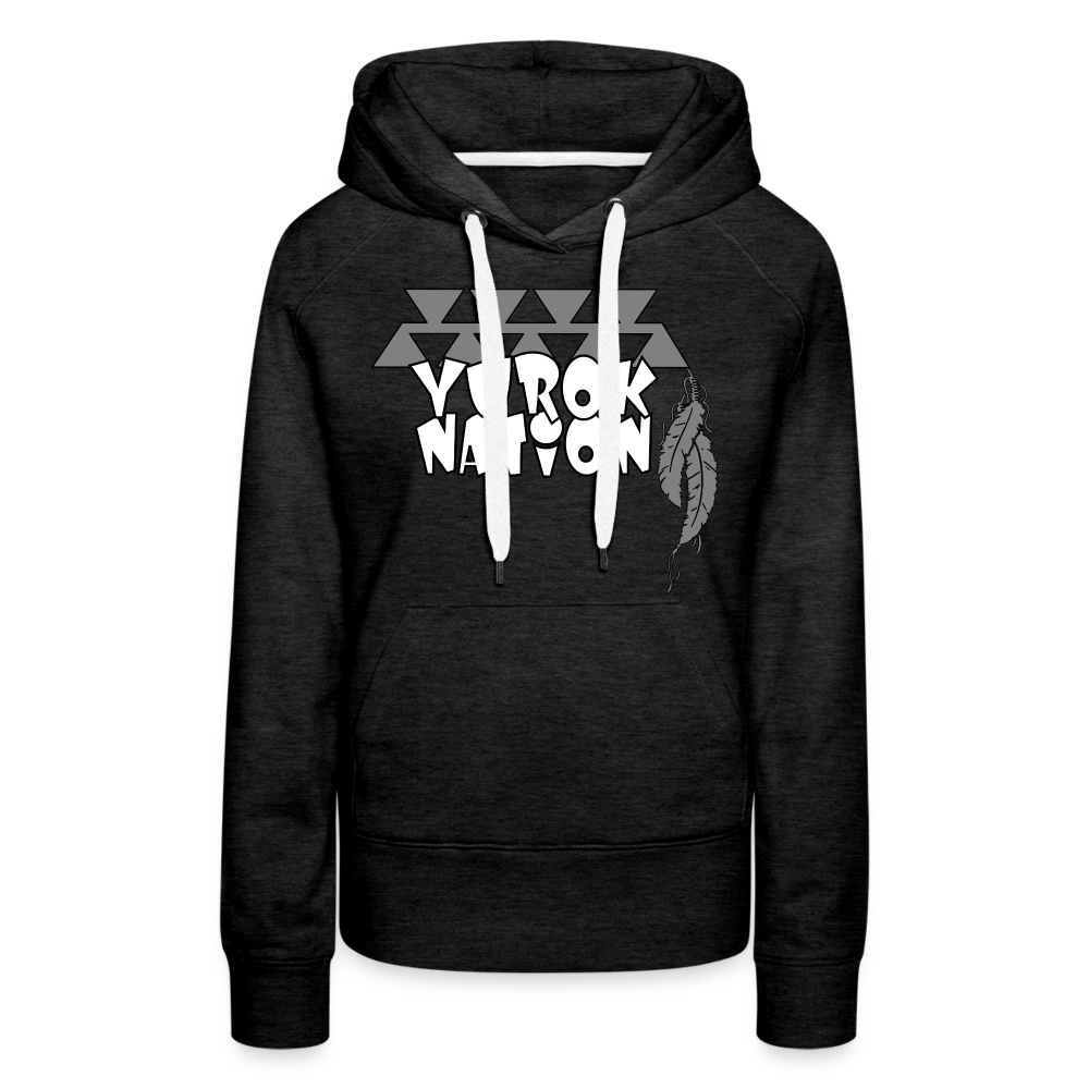 Yurok Nation LR Women’s Premium Hoodie - charcoal grey