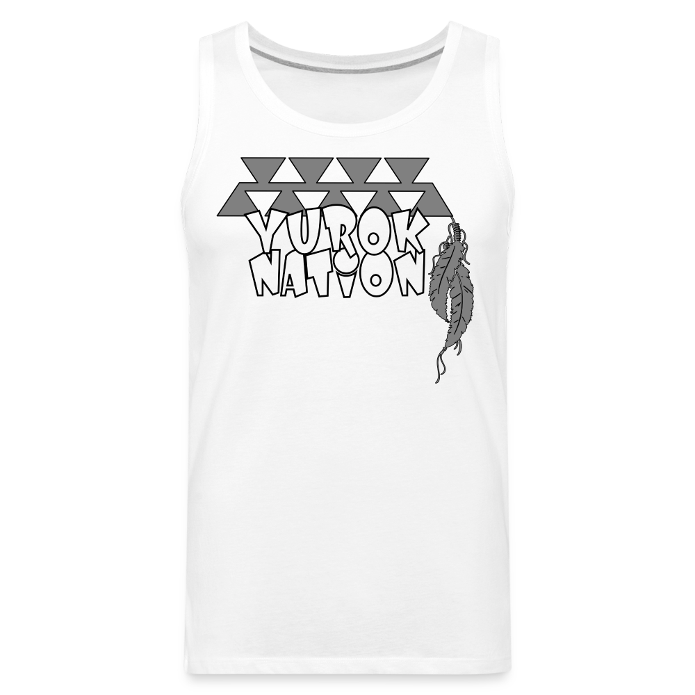 Yurok Nation Men’s Premium Tank - white