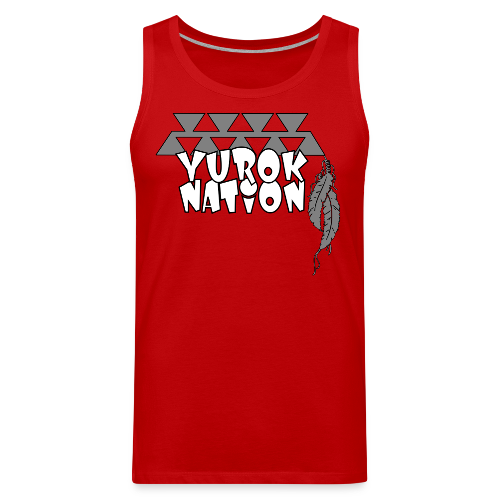 Yurok Nation Men’s Premium Tank - red