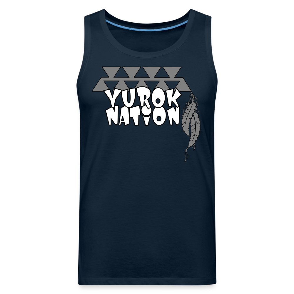 Yurok Nation Men’s Premium Tank - deep navy
