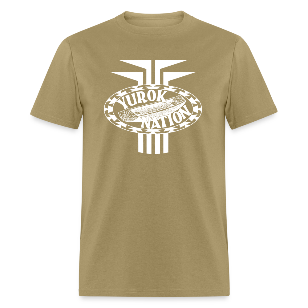 Yurok Nation Redwood Canoe Classic T-Shirt - khaki