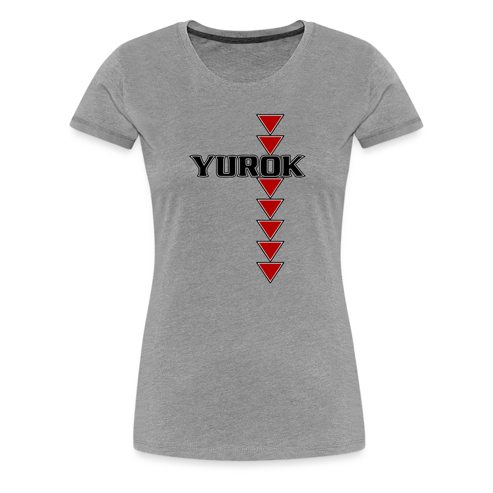 Yurok Sturgeon Back Women’s Premium T-Shirt - heather gray