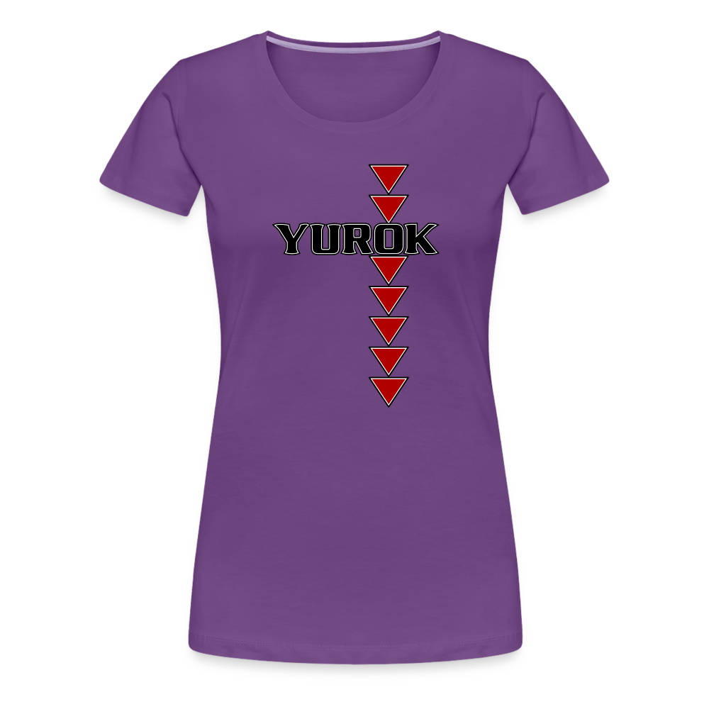 Yurok Sturgeon Back Women’s Premium T-Shirt - purple