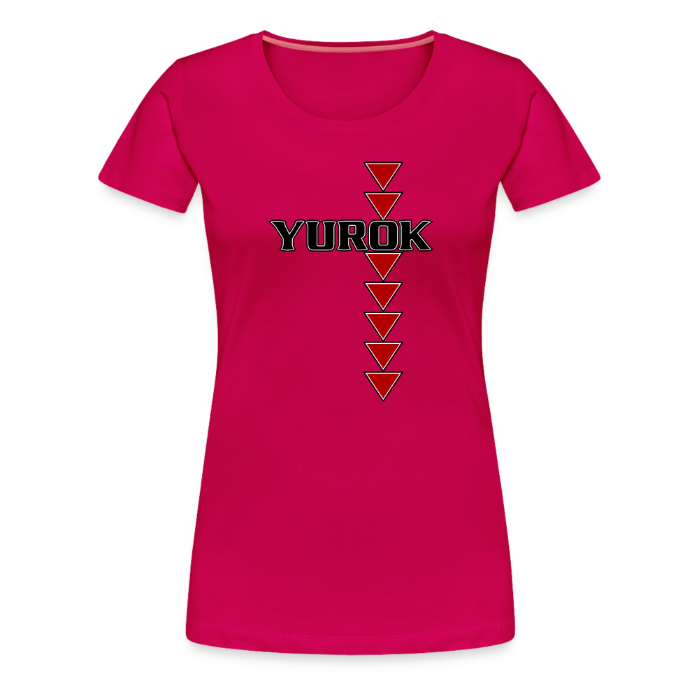 Yurok Sturgeon Back Women’s Premium T-Shirt - dark pink