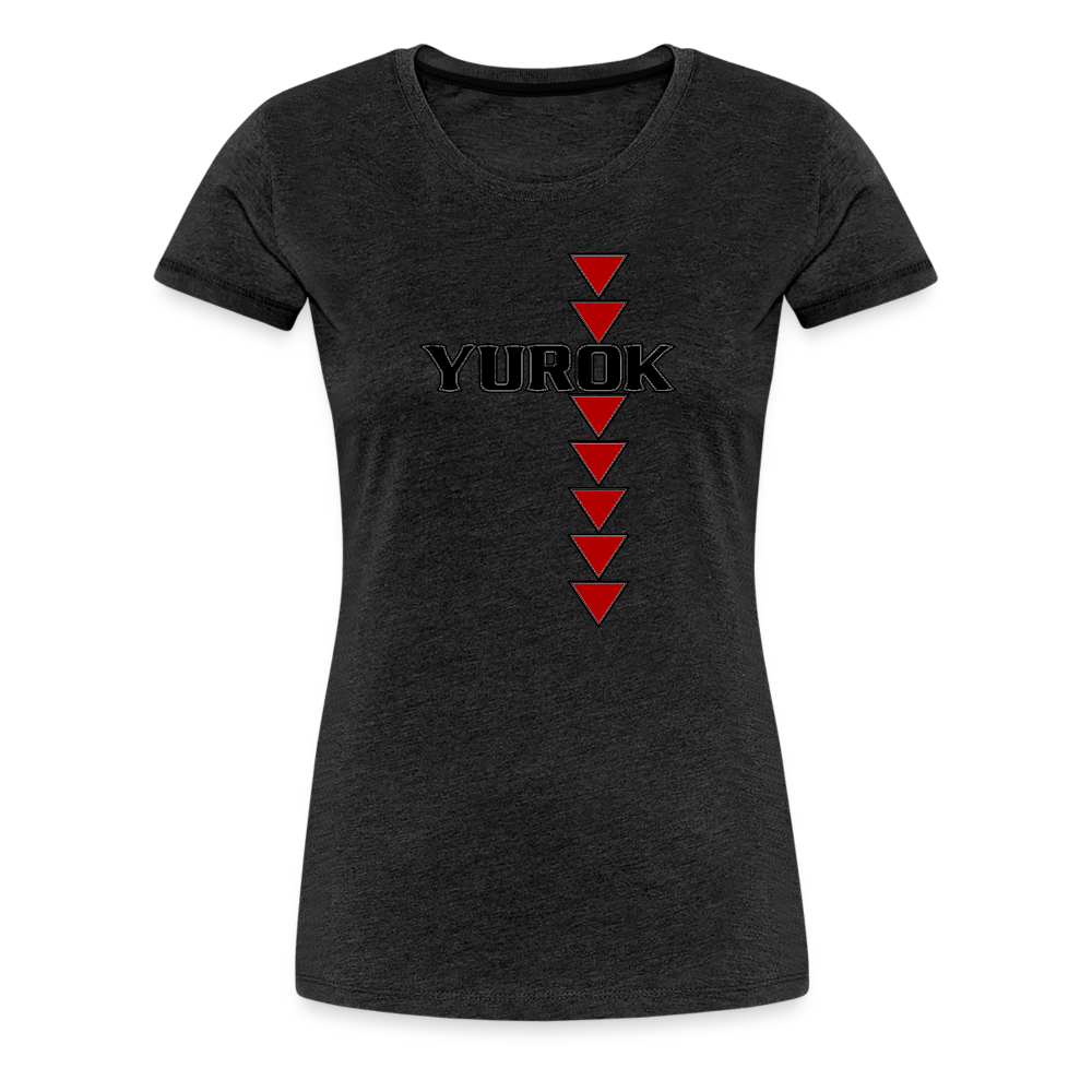 Yurok Sturgeon Back Women’s Premium T-Shirt - charcoal grey