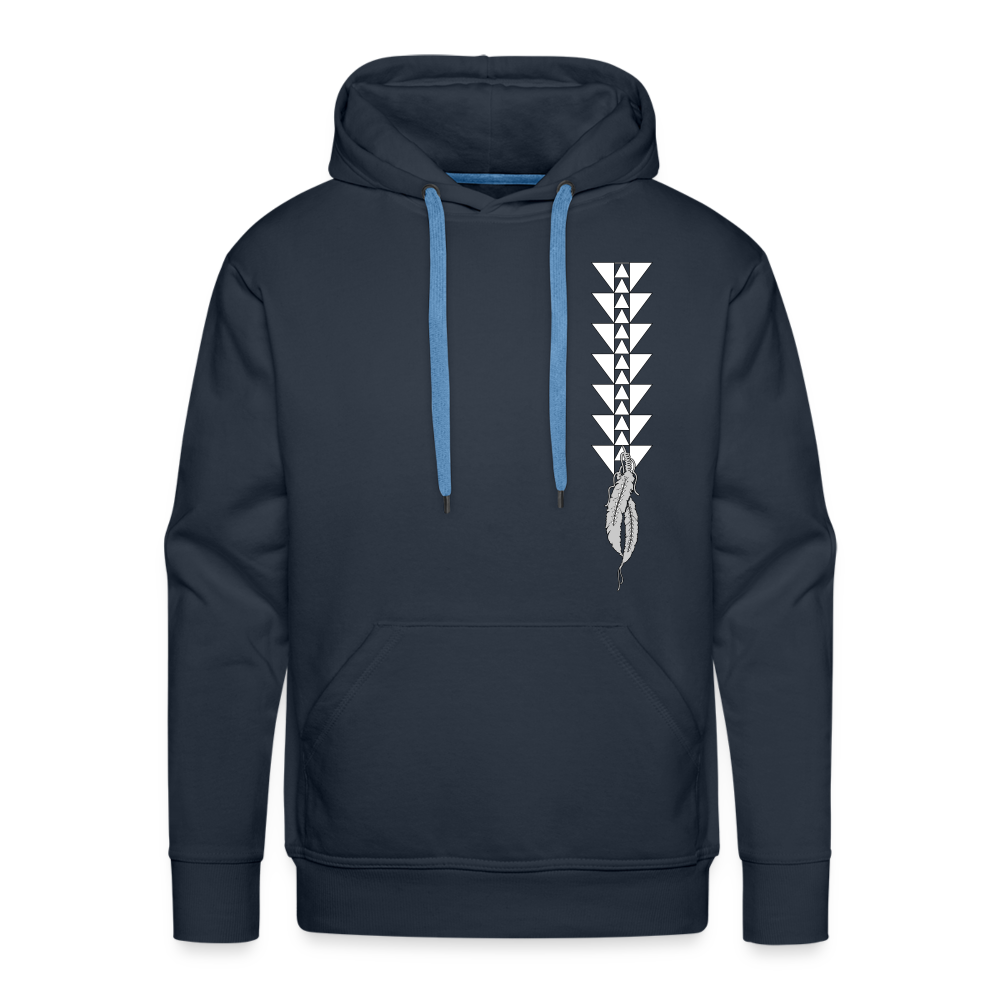Native Raider Men’s Premium Hoodie - navy