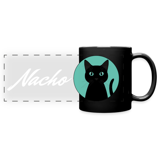 Nacho Full Color Panoramic Mug - black