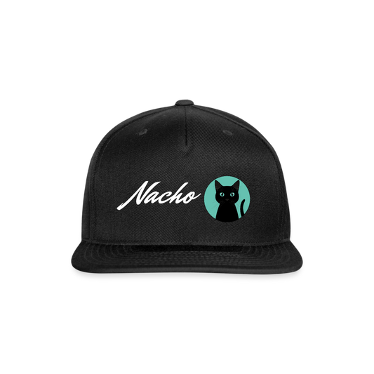 Nacho Snapback Baseball Cap - black