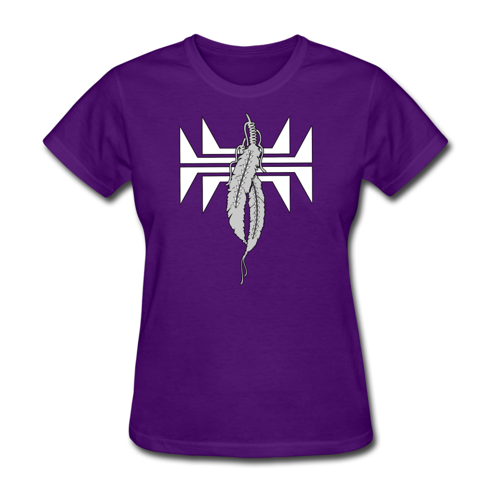 Sturgeon Feathers Women's T-Shirt - purple