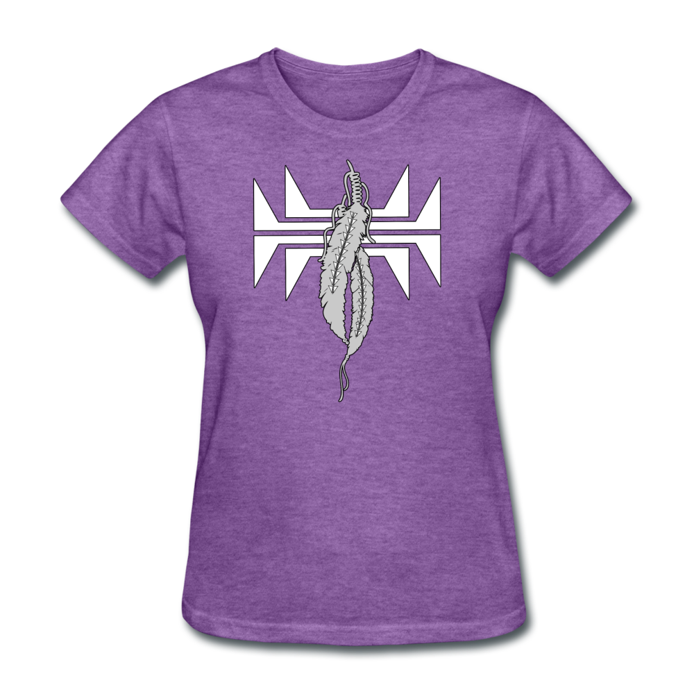 Sturgeon Feathers Women's T-Shirt - purple heather