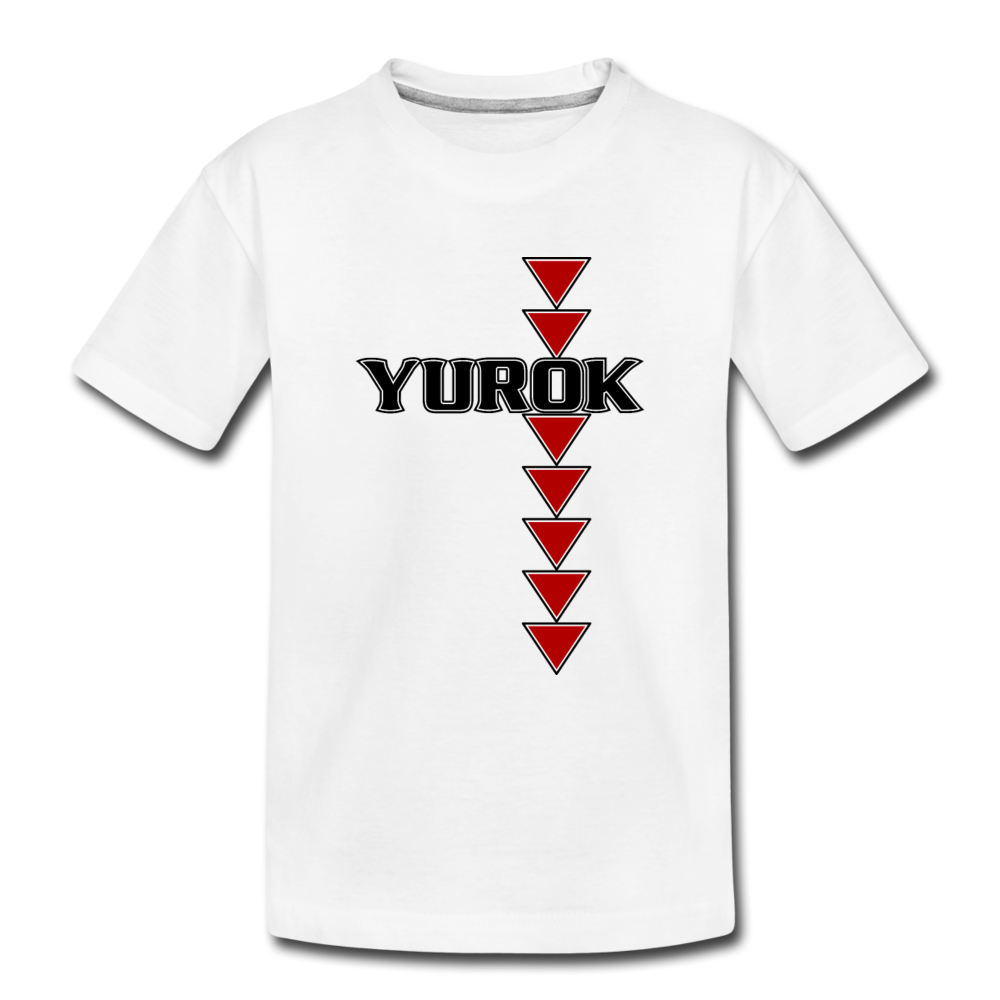 Yurok Sturgeon Back Kids' Premium T-Shirt - white