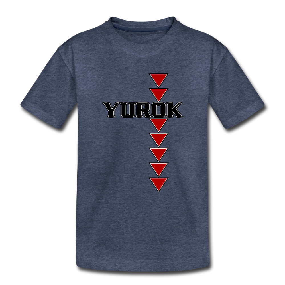 Yurok Sturgeon Back Kids' Premium T-Shirt - heather blue