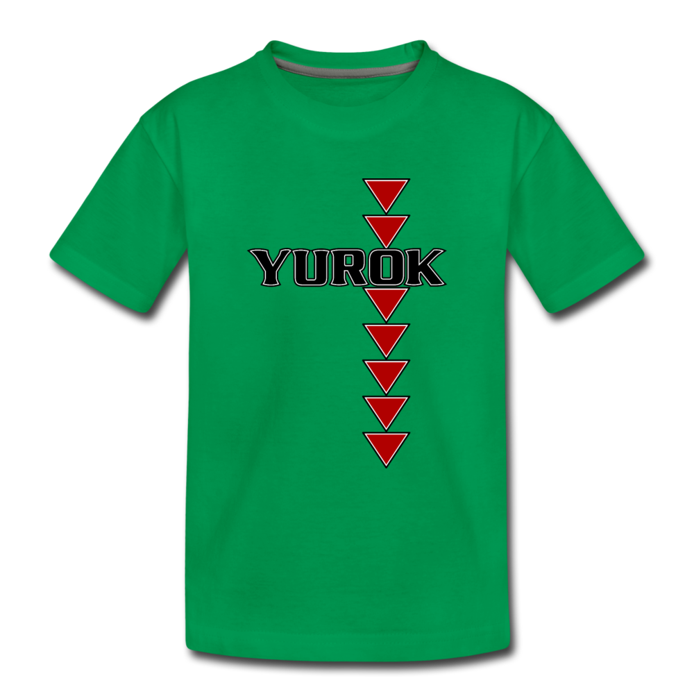Yurok Sturgeon Back Kids' Premium T-Shirt - kelly green