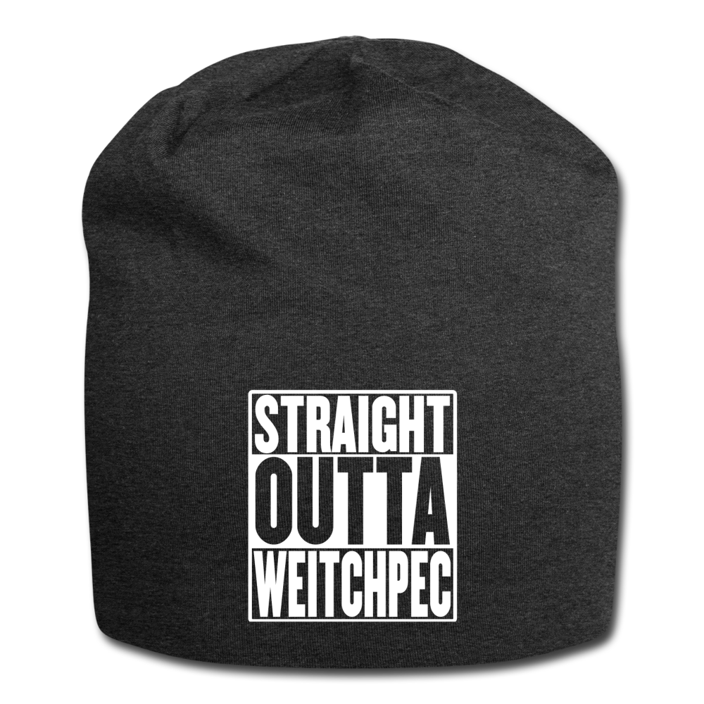 Straight Outta Weitchpec Jersey Beanie - charcoal grey
