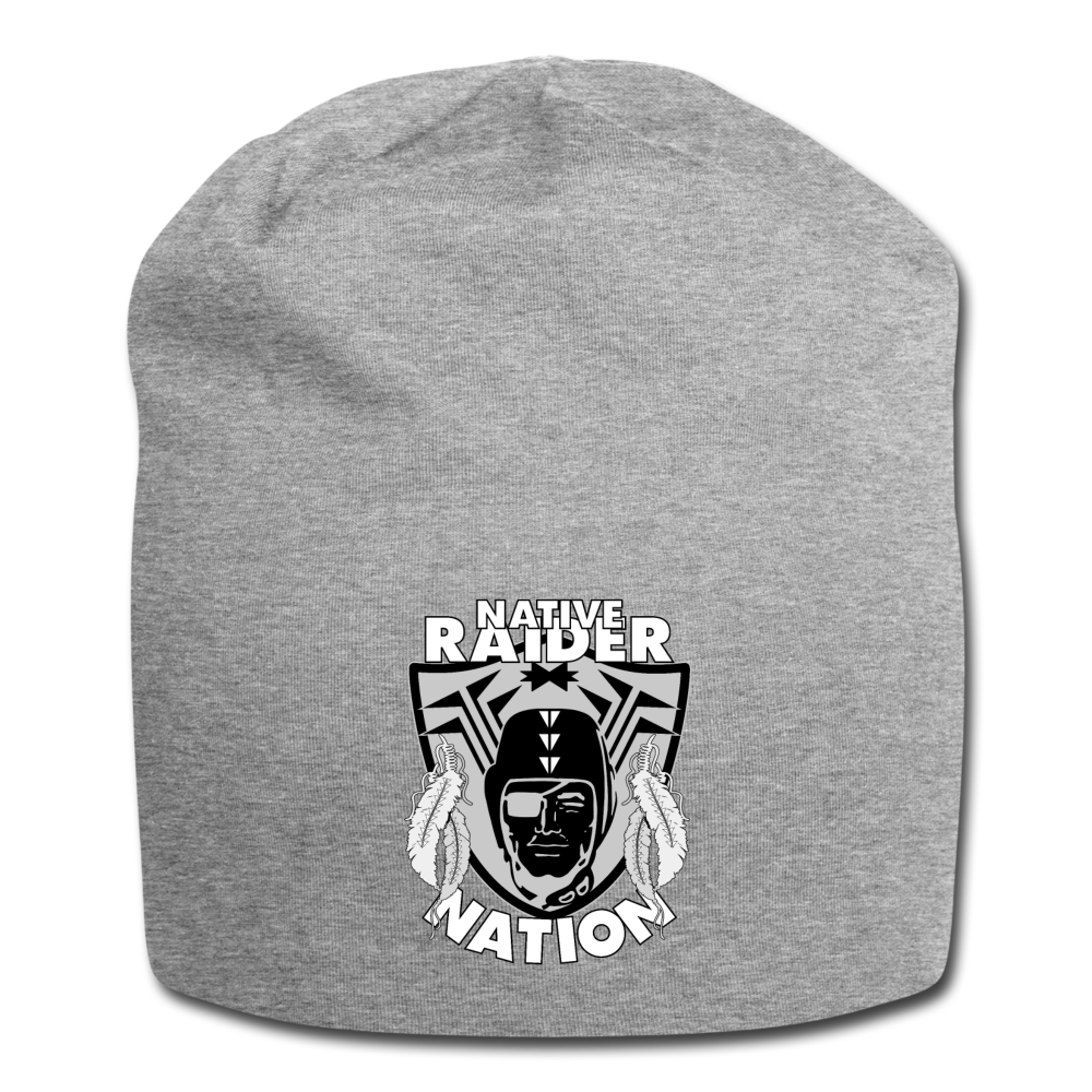 Native Raider Jersey Beanie - heather gray