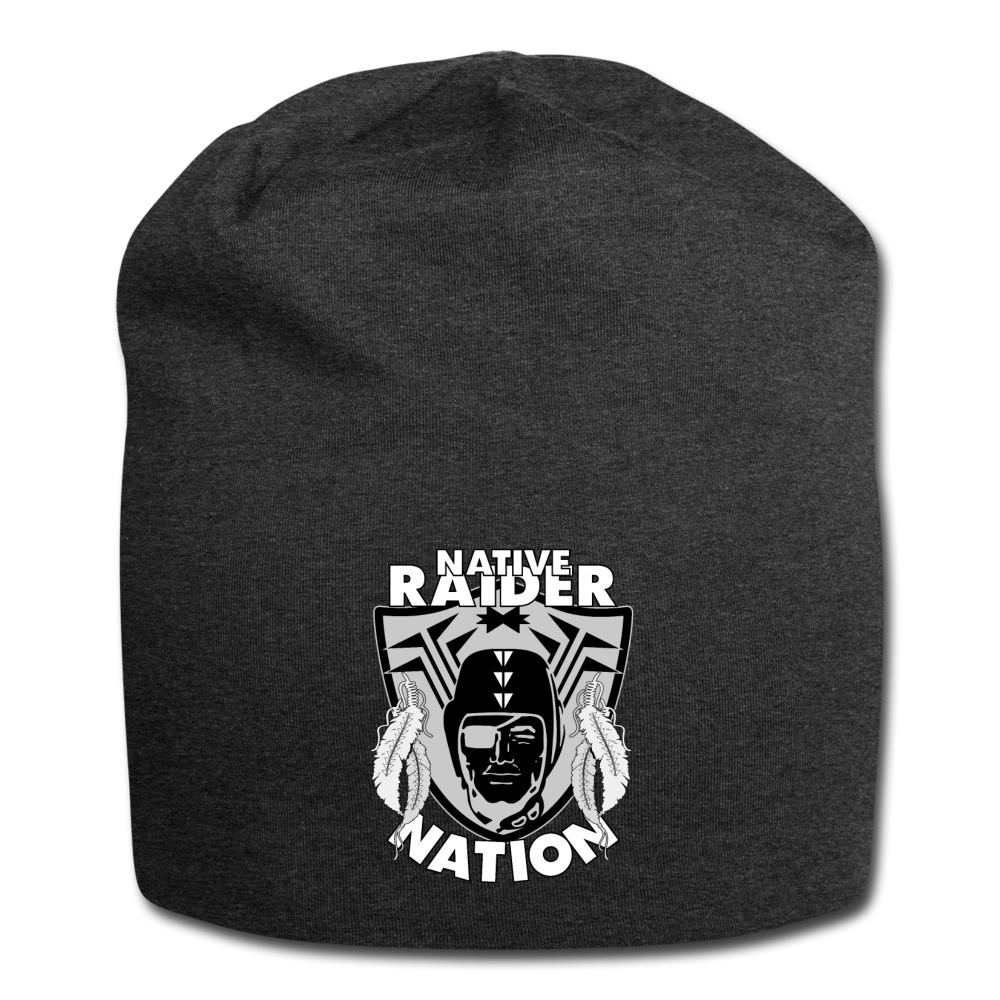 Native Raider Jersey Beanie - charcoal grey