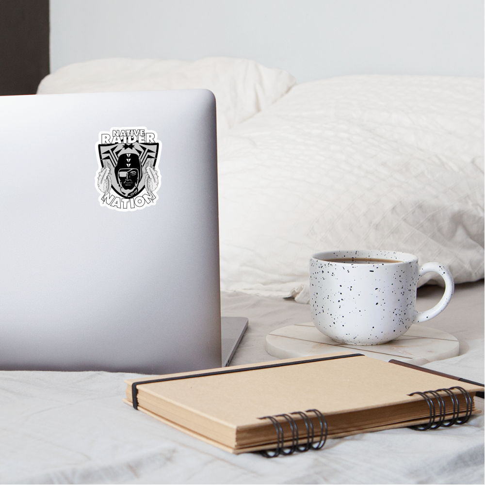 Native Raider Sticker - white matte
