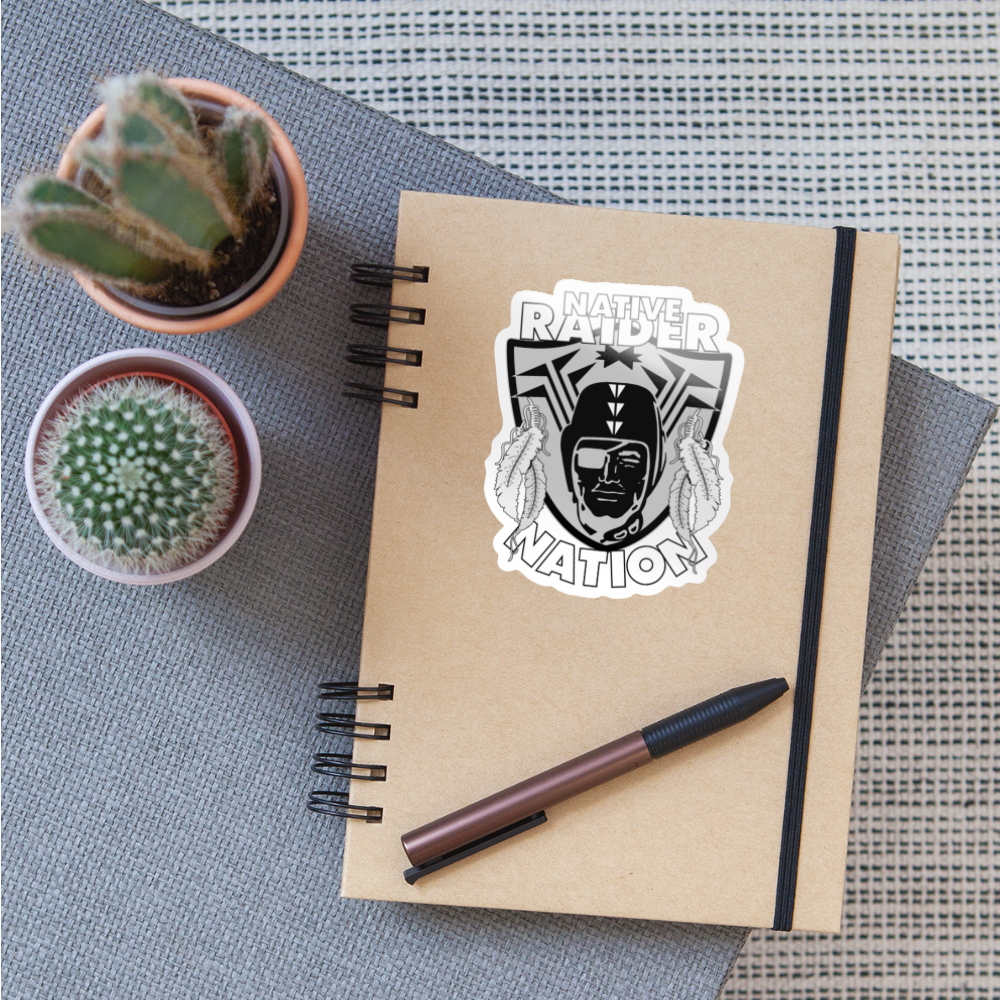 Native Raider Sticker - white glossy