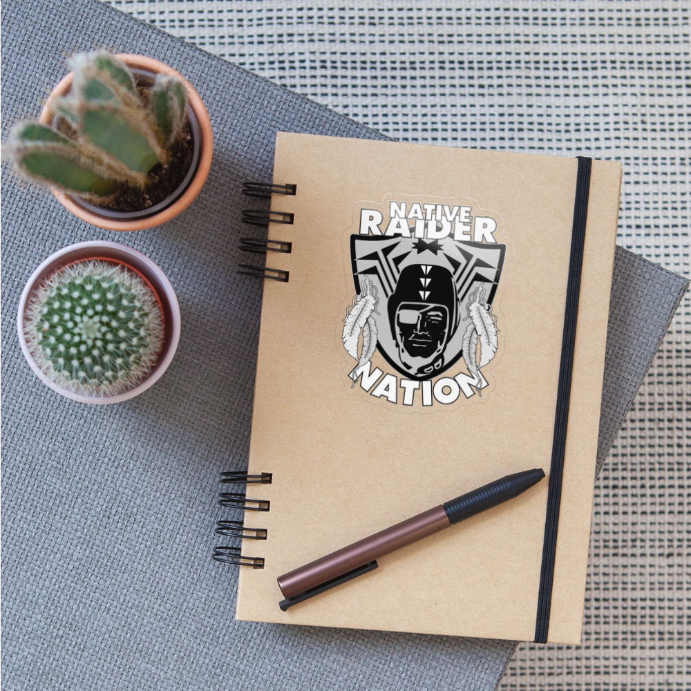 Native Raider Sticker - transparent glossy