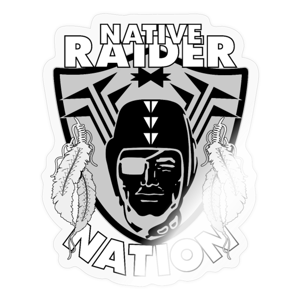 Native Raider Sticker - transparent glossy