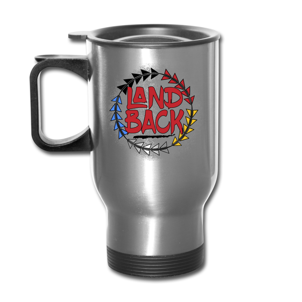 #LandBack Travel Mug - silver